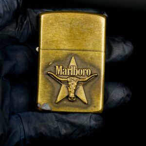 Zippo La Mã 1988 – Đồng Nguyên Khối – Marlboro Longhorns 16