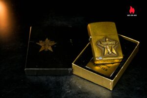 Zippo La Mã 1988 – Đồng Nguyên Khối – Marlboro Longhorns 2