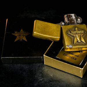 Zippo La Mã 1988 – Đồng Nguyên Khối – Marlboro Longhorns 3