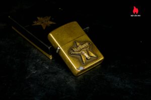 Zippo La Mã 1988 – Đồng Nguyên Khối – Marlboro Longhorns 8