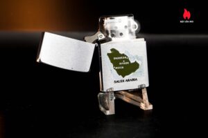 Zippo Xưa 1981 – Saudi Arabia Brush Chrome 6