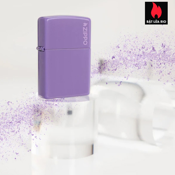 Zippo 46681ZL - Zippo Classic Smoky Lavender Zippo Logo 1