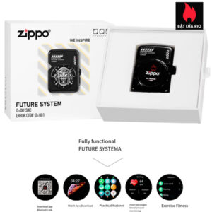 Zippo Future System Black Touch Screen - Bật Lửa Công NGhệ Thông Minh - Màn Hình Cảm Ứng & Phát Sáng 3