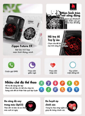 Zippo Future System Black Touch Screen - Bật Lửa Công NGhệ Thông Minh - Màn Hình Cảm Ứng & Phát Sáng 4