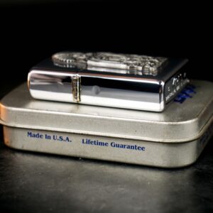 Zippo La Mã 1996 – Cigar Store Indians – High Polish Chrome 3