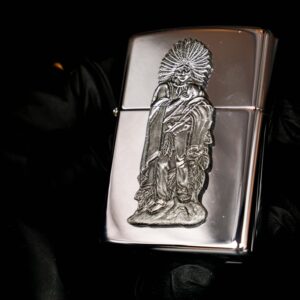 Zippo La Mã 1996 – Cigar Store Indians – High Polish Chrome 7