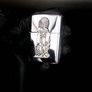 Zippo La Mã 1996 – Cigar Store Indians – High Polish Chrome 8