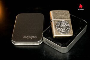 Zippo La Mã 1998 – Antique Silver Plate – Camel 85th Anniversary Emblem 1