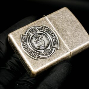 Zippo La Mã 1998 – Antique Silver Plate – Camel 85th Anniversary Emblem 10