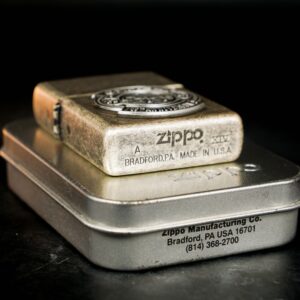 Zippo La Mã 1998 – Antique Silver Plate – Camel 85th Anniversary Emblem 3