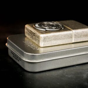 Zippo La Mã 1998 – Antique Silver Plate – Camel 85th Anniversary Emblem 4