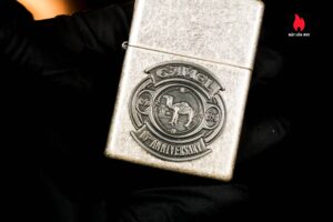 Zippo La Mã 1998 – Antique Silver Plate – Camel 85th Anniversary Emblem 9