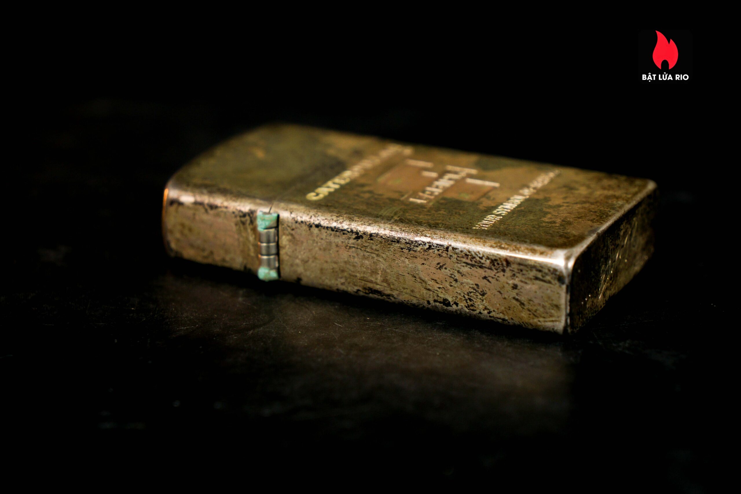 Zippo Slim Xưa 1960 – Sterling Silver – Bạc Nguyên Khối – Caterpillar Fabick 10 years 11