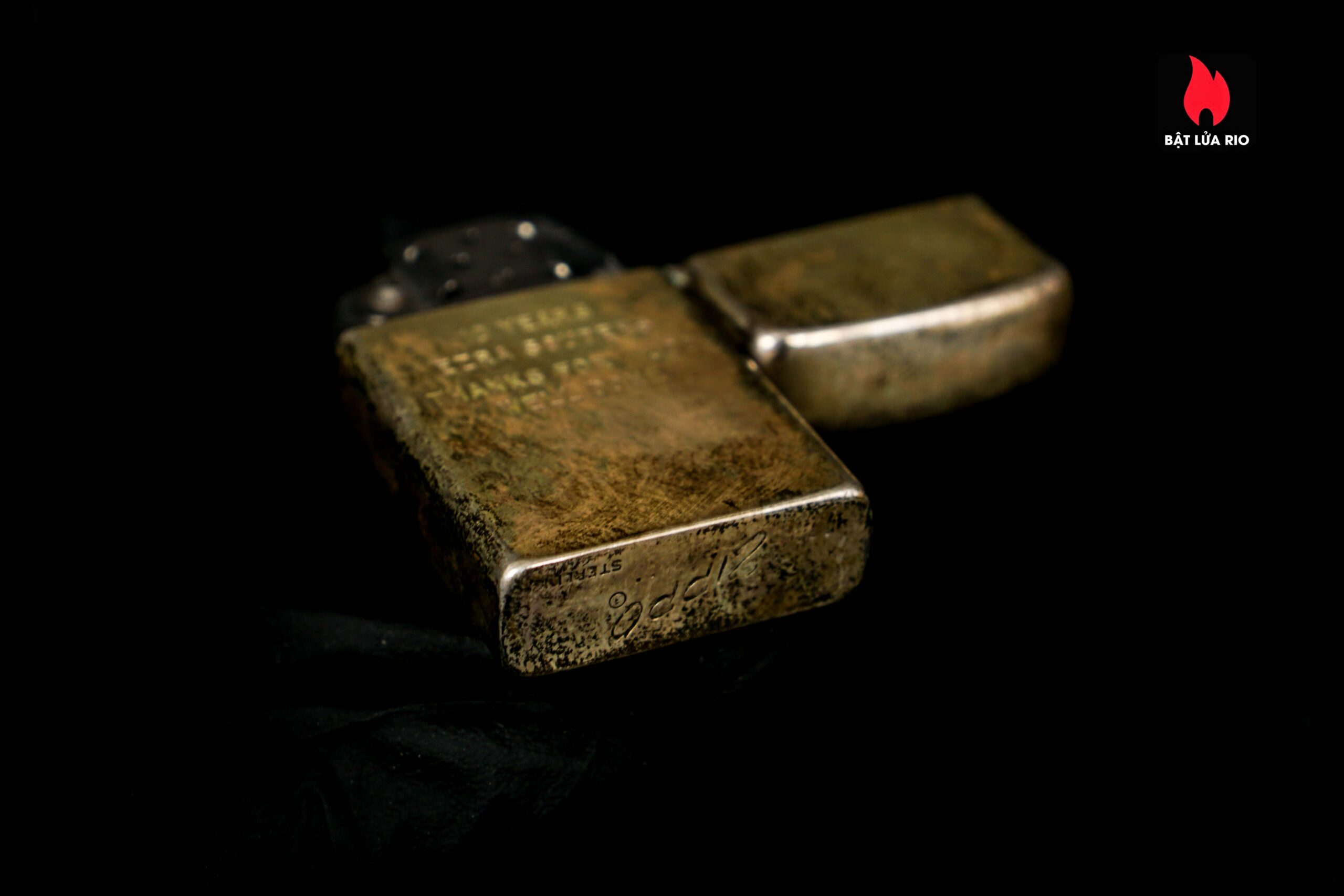 Zippo Slim Xưa 1960 – Sterling Silver – Bạc Nguyên Khối – Caterpillar Fabick 10 years 22