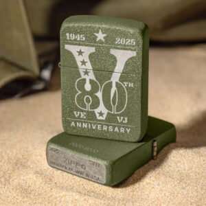 Zippo VE/VJ Day 80th Anniversary Collectible Steel Case – Zippo Victory in Europe | Victory in Europe Japan 80th Anniversary Collectible – Zippo 46949 5
