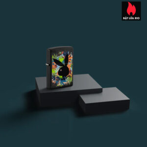 Zippo 46222 - Zippo Playboy Cannabis Collage Black Matte 1