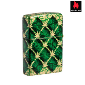 Zippo 46265 - Zippo Argyle Leaf 540 Fusion Tumbled Brass 2