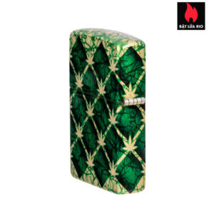 Zippo 46265 - Zippo Argyle Leaf 540 Fusion Tumbled Brass 6
