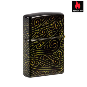 Zippo 46276 - Zippo Cannabis Maze 540 Fusion Tumbled Brass 4