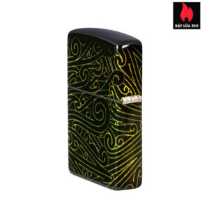 Zippo 46276 - Zippo Cannabis Maze 540 Fusion Tumbled Brass 6