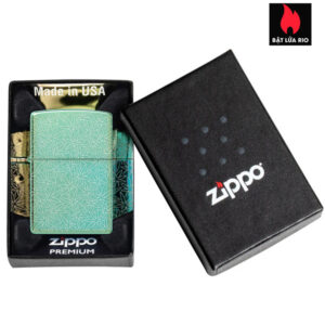 Zippo 46294 - Zippo Atomic Cannabis High Polish Green Photo Image 360° 3