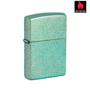 Zippo 46294 - Zippo Atomic Cannabis High Polish Green Photo Image 360°