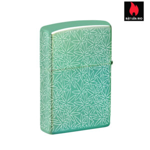Zippo 46294 - Zippo Atomic Cannabis High Polish Green Photo Image 360° 4