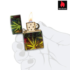 Zippo 46387 - Zippo Fungi Fusion Lustre 540 Fusion Tumbled Brass 2