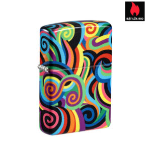 Zippo 46491 - Zippo Rietveld Glowing Swirls 540 Color Glow in the Dark