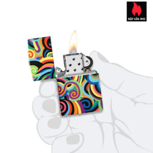 Zippo 46491 - Zippo Rietveld Glowing Swirls 540 Color Glow in the Dark 4
