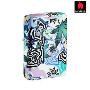 Zippo 46562 - Zippo Abstract Cannabis 540 Color Glow in the Dark