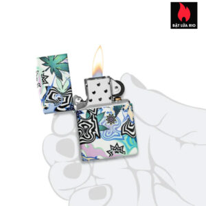 Zippo 46562 - Zippo Abstract Cannabis 540 Color Glow in the Dark 4
