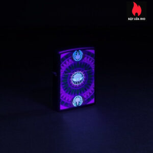 Zippo 48583 - Zippo Black Light Cannabis Pattern Black Matte 6