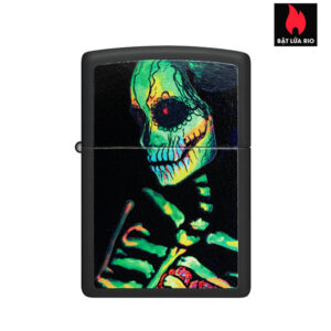 Zippo 48761 - Zippo Sugar Skeleton Black Light Black Matte 4