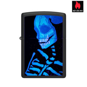 Zippo 48761 - Zippo Sugar Skeleton Black Light Black Matte 5