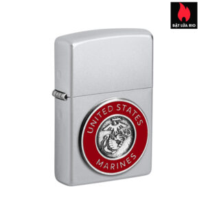 Zippo 48974 - Zippo United States Marines Corps Crest Emblem Satin Chrome