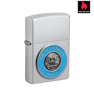 Zippo 48975 - Zippo United States Navy Crest Emblem Satin Chrome