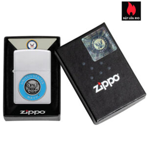 Zippo 48975 - Zippo United States Navy Crest Emblem Satin Chrome 8