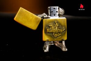 Zippo 1982 – Zippo Marlboro Running HorseMan 1982 – Đồng Nguyên Khối 1