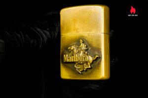 Zippo 1982 – Zippo Marlboro Running HorseMan 1982 – Đồng Nguyên Khối 6