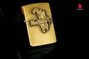 Zippo 1986 – Brass Marlboro Lighter Cowboy On Horseback With Lasso 11