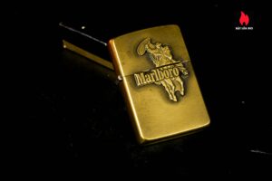 Zippo 1986 – Brass Marlboro Lighter Cowboy On Horseback With Lasso 19