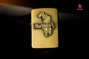 Zippo 1986 – Brass Marlboro Lighter Cowboy On Horseback With Lasso 21