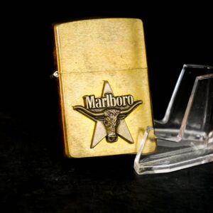 Zippo La Mã 1992 – Đồng Nguyên Khối – Không Khắc Tên – Marlboro Longhorns 10