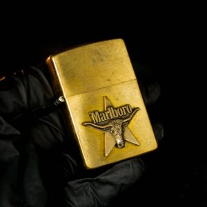 Zippo La Mã 1992 – Đồng Nguyên Khối – Không Khắc Tên – Marlboro Longhorns 17