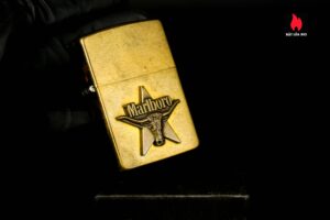 Zippo La Mã 1992 – Đồng Nguyên Khối – Không Khắc Tên – Marlboro Longhorns 20