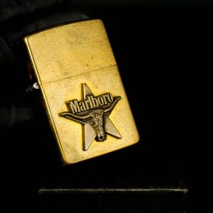 Zippo La Mã 1992 – Đồng Nguyên Khối – Không Khắc Tên – Marlboro Longhorns 20