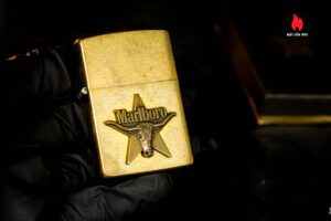 Zippo La Mã 1992 – Đồng Nguyên Khối – Không Khắc Tên – Marlboro Longhorns 21