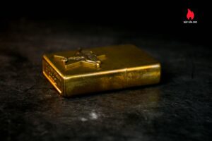 Zippo La Mã 1992 – Đồng Nguyên Khối – Không Khắc Tên – Marlboro Longhorns 5