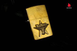 Zippo La Mã 1992 – Đồng Nguyên Khối – Không Khắc Tên – Marlboro Longhorns 7